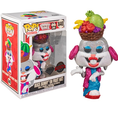 *Funko pop looney tunes bugs bunny con sombrero de frutas glitter efecto diamante exclusivo edicion especial 51731