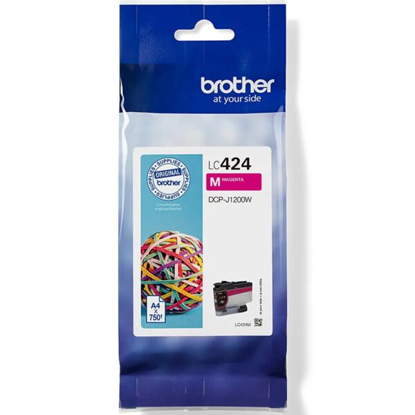 *Cartucho tinta brother lc424m magenta 750 paginas