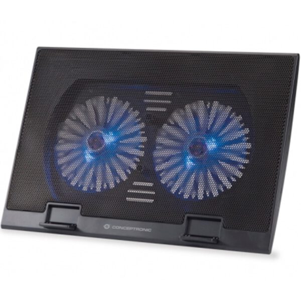 *Base refrigeracion conceptronic para portatiles 2 ventiladores 125mm hasta 17 pulgadas