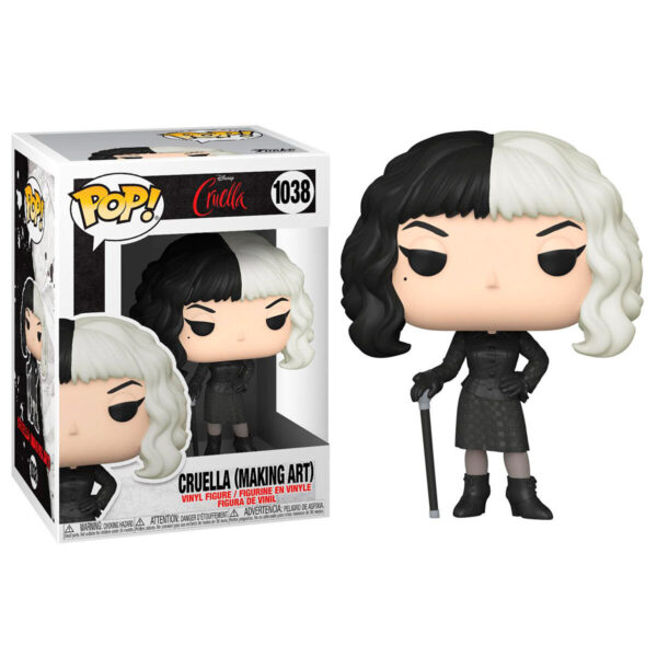 *Funko pop disney cruella emma stone cruella de vil con baston creando arte 54466