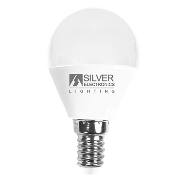 *Bombilla led decorativa silver electronis esferica 7w=70w -  e14 -  5000k -  620 lm -  luz blanca -  a+