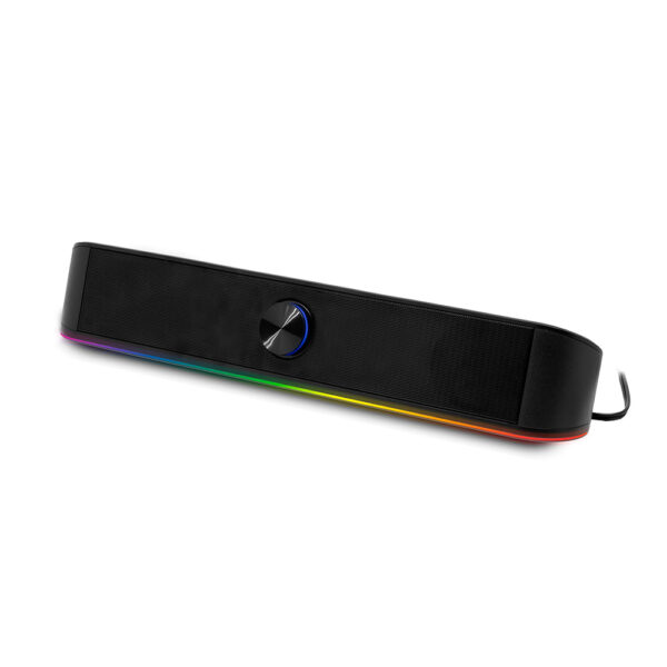 *Phoenix ohmios barra sonido rgb 6w rms bt - bluetooth - usb - aux - botones tactiles