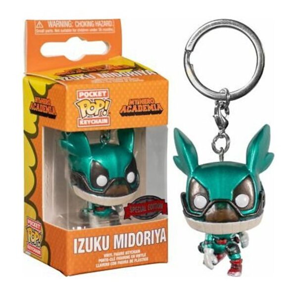 *Funko pop keychain llavero my hero academia izuku midoriya efecto metalico edicion especial 46082