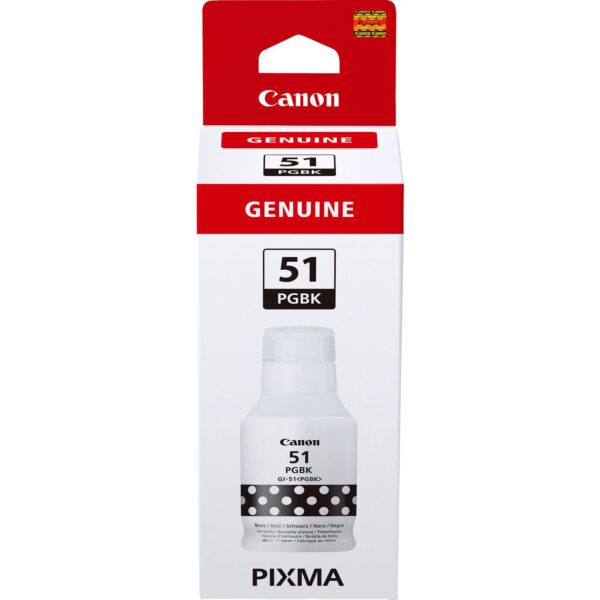 *Cartucho tinta canon negro gi - 51pgbk 135ml pixma 6000 paginas