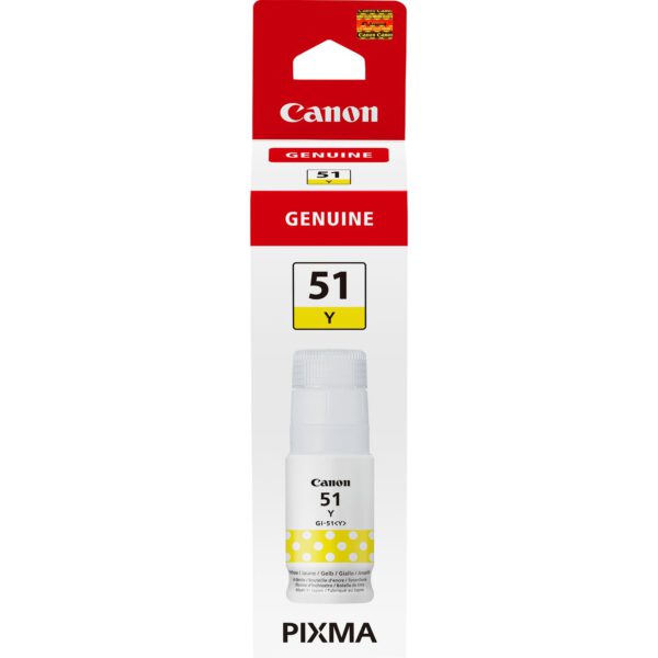 *Cartucho tinta canon amarillo gi - 51y 70ml 7700 paginas