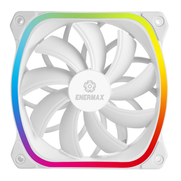 *Ventilador caja gaming enermax squa rgb 120 mm blanco