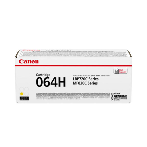 *Cartucho toner canon 064h amarillo 10400 paginas