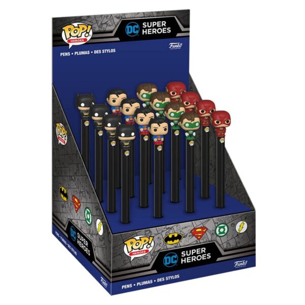 *Funko pop pen topper boligrafo dc comics 1 unidad aleatoria batman superman linterna verde flash 48657