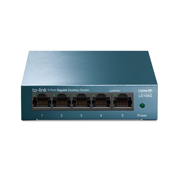 *Switch 5 puertos 10 - 100 - 1000 tp - link azul claro