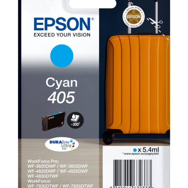 *Cartucho tinta epson c13t05g24010 singlepack cian 405 durabrite ultra ink