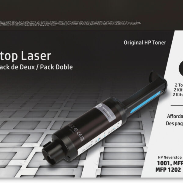 *Kit recarga toner original hp neverstop 143ad negro 2 unidades