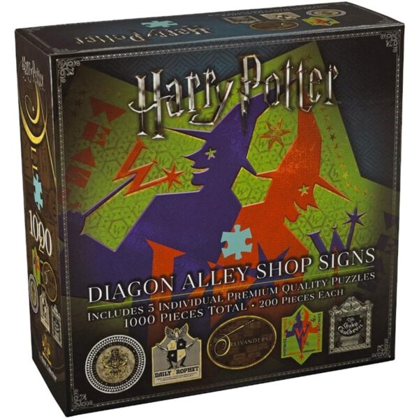 *Puzzle the noble collection harry potter callejon diagon simbolos & logos tiendas 1000 piezas