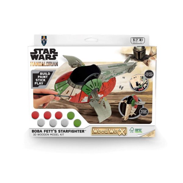 *Replica madera para pintar woodwork star wars bobba fett slave 1