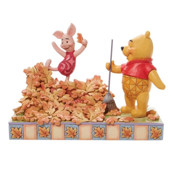 *Figura enesco disney winnie the pooh pooh & piglet recogiendo hojas de otoño