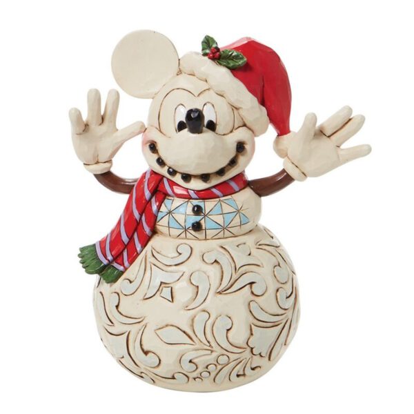 *Figura enesco disney muñeco de nieve mickey navideño
