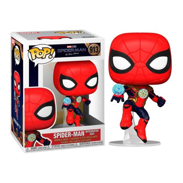 *Funko pop marvel spiderman no way home spider - man traje integrado 56829