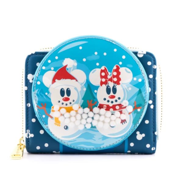 *Monedero loungefly disney minnie y mickey muñecos de nieve