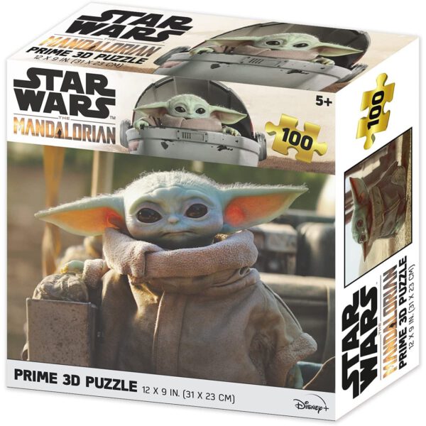 *Puzle lenticular prime 3d 100 piezas the mandalorian grogu