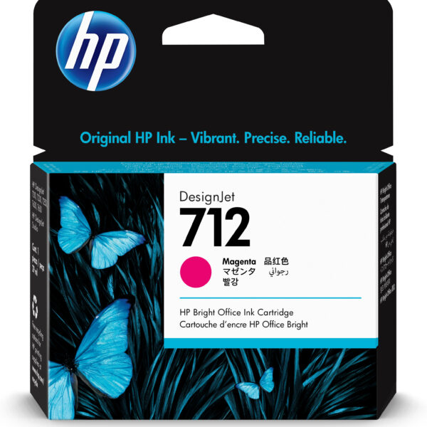 *Cartucho tinta hp 712 - 3ed68a -  29 ml -  t210 -  t230 -  t250 -  t630 -  t650 -  magenta