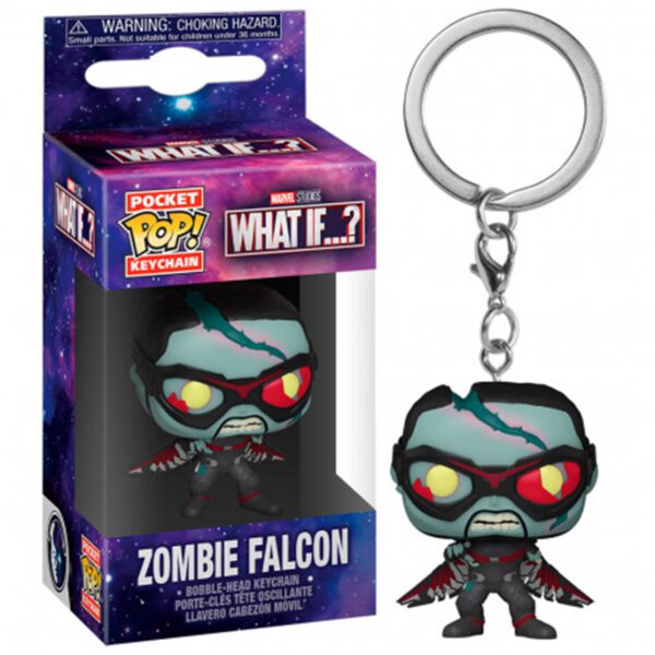 *Funko pop keychain llavero marvel what if falcon zombie 57401