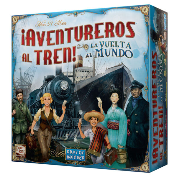 *Juego de mesa ¡aventureros al tren! la vuelta al mundo pegi 8
