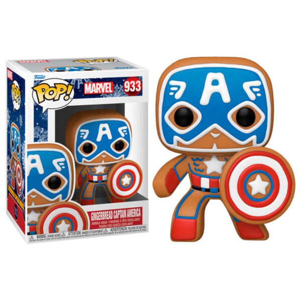 *Funko pop marvel navidad galleta jengibre capitan america 50657