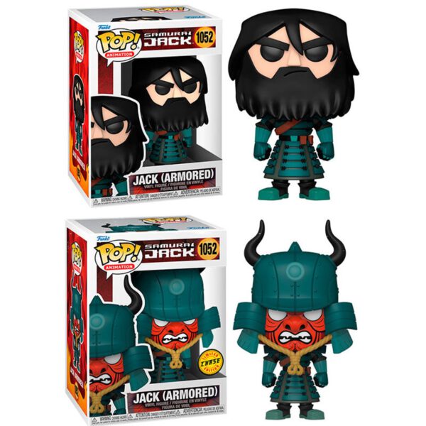*Funko pop animacion samurai jack jack con armadura opcion chase 49276