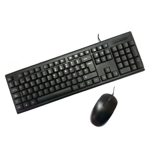 *Kit teclado + raton pc case usb negro pcc - ktr - 001