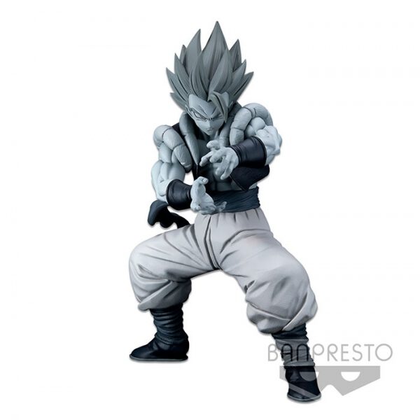 *Figura banpresto dragon ball super super saiyan blue gogeta tones blanco & negro master stars piece