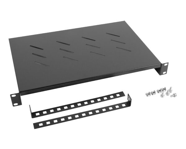 *Bandeja fija lanberg 1u 483x300 mm hasta 25kg rack de 19 negro
