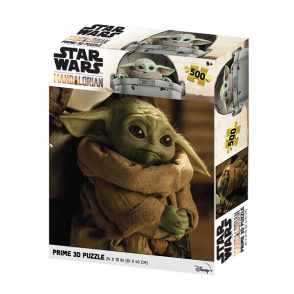 *Puzle lenticular prime 3d 500 piezas the mandalorian grogu cargado 500 piezas