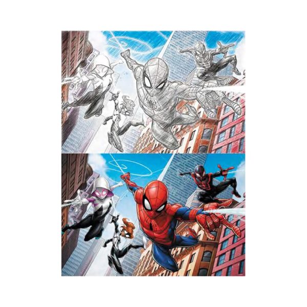 *Puzzle para rascar prime 3d marvel multi universo 150 piezas