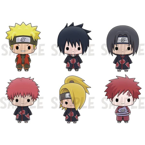 *Figuras megahouse naruto chokorin mascot set vol. 2 6 articulos