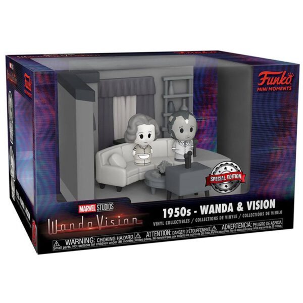 *Funko pop marvel wandavision mini moments wanda & vision blanco y negro