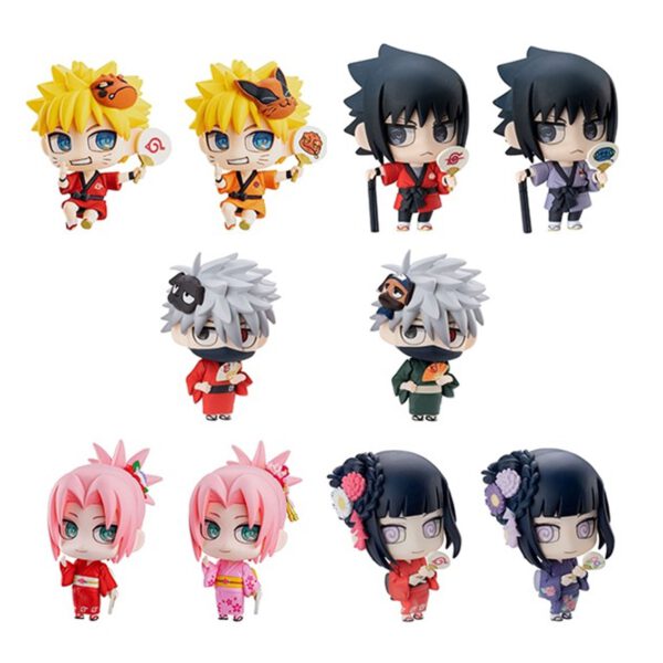 *Set figuras megahouse naruto shippuden petit chara land 10th anniversary