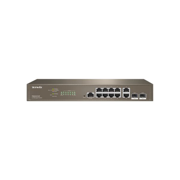 *Switch 12 puertos ipcom teg5312f 10 puertos gigabit ethetnet 2 puertos sfp gestionable l3