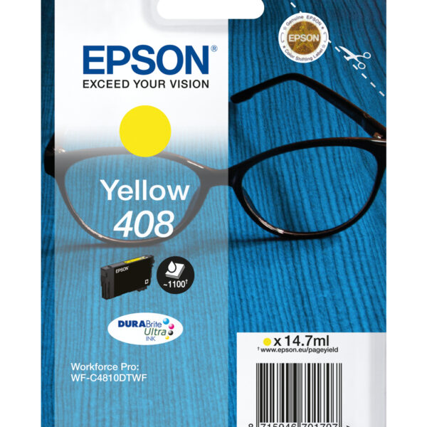*Cartucho tinta epson 408 amarillo durabrite ultra ink