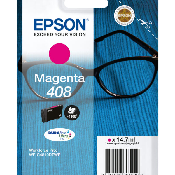 *Cartucho tinta epson 408 magenta durabrite ultra ink