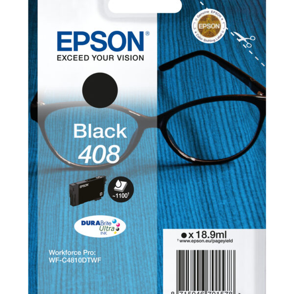 *Cartucho tinta epson 408 negro durabrite ultra ink