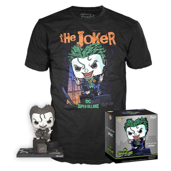 *Funko pop dc comics dc jim lee joker + camiseta ut - 56648