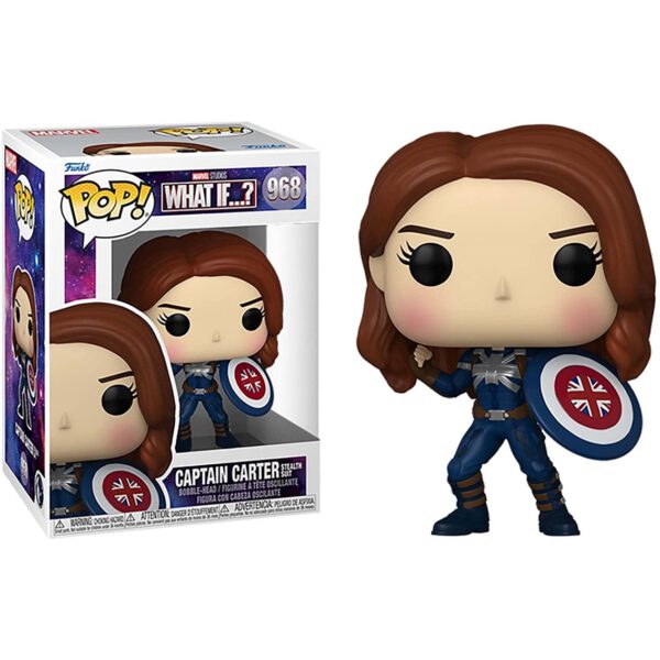 *Funko pop marvel what if capitana carter stealth suit 58653