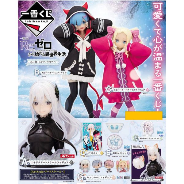 *Ichiban kuji banpresto re zero girls who landed