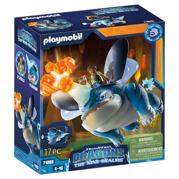 *Playmobil dragones: nine realms: plowhorn & d'angelo
