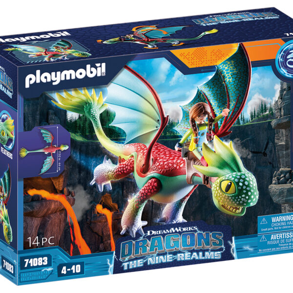 *Playmobil dragones: nine realms: feathers & alex