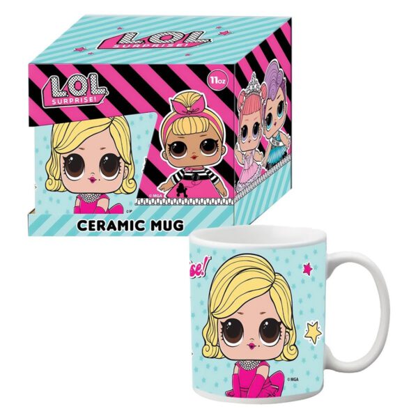 *Taza gb eye lol surprise ceramica en caja de regalo azul