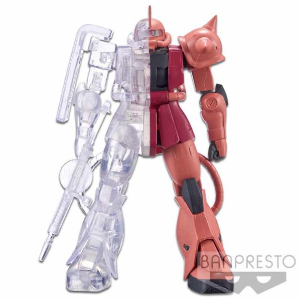 *Figura banpresto zaku char's custom  mobile suit gundam internal structure ver.a
