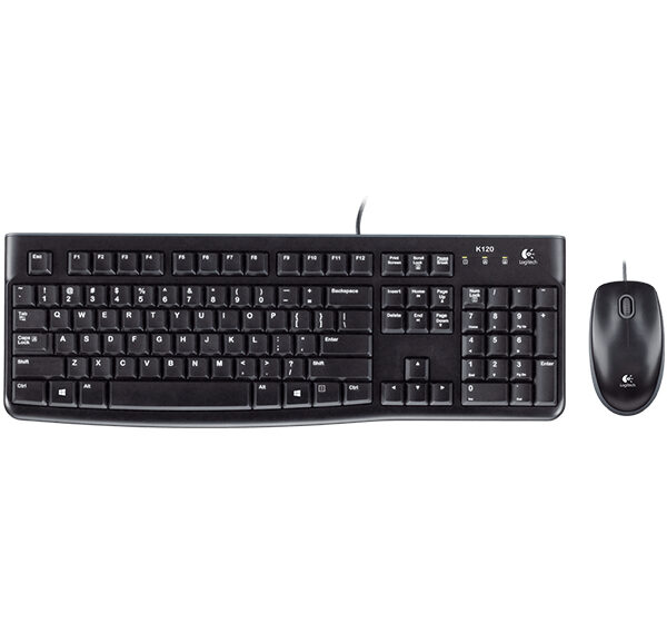 *Teclado + mouse raton logitech desktop mk120 usb italiano