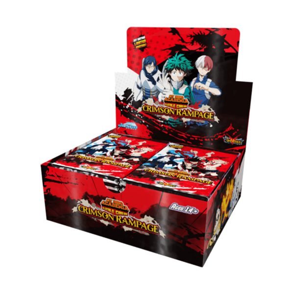 *Juego de cartas my hero academia booster pack crimson rampage 24 unidades