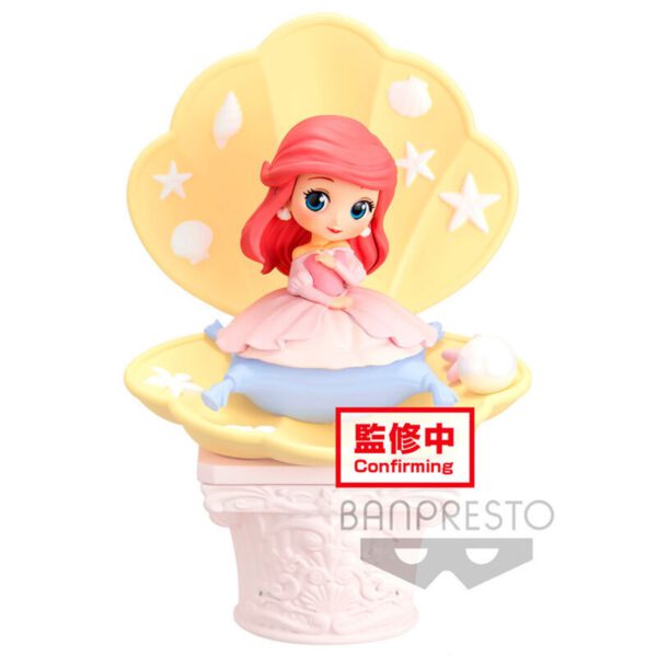 *Figura banpresto q posket disney la sirenita ariel vestido rosa ver. b
