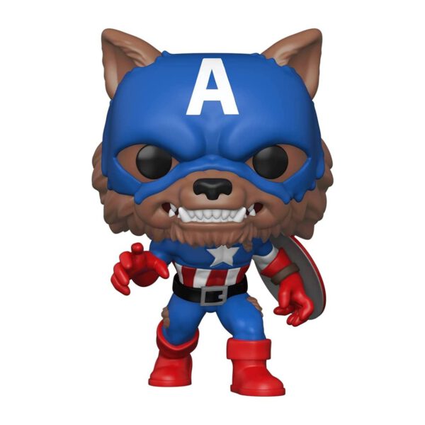 *Funko pop marvel capitan america capwolf edicion limitada exclusiva 55506